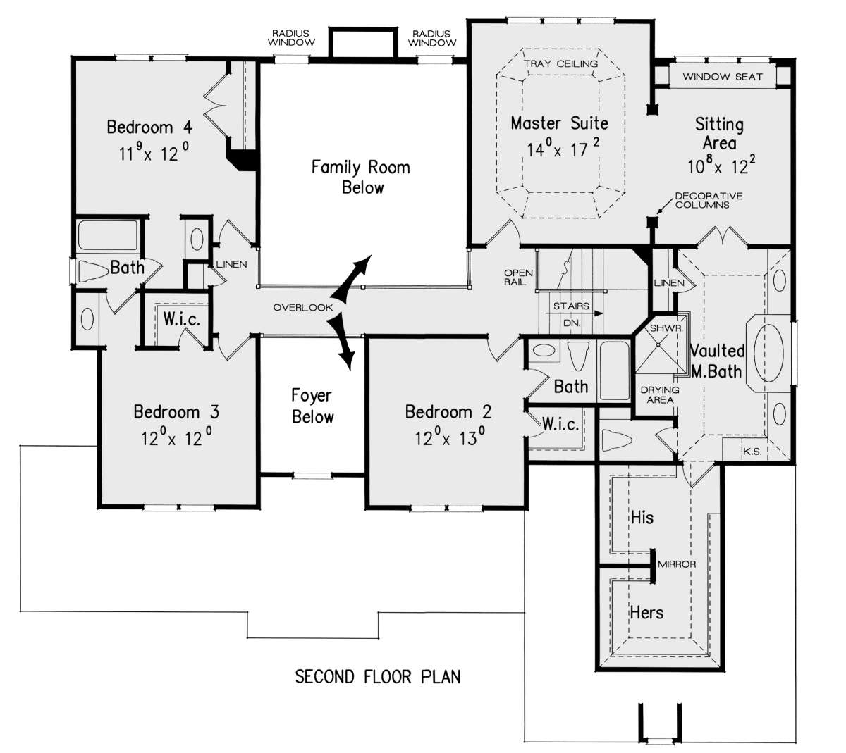 Second Floor for House Plan #8594-00175