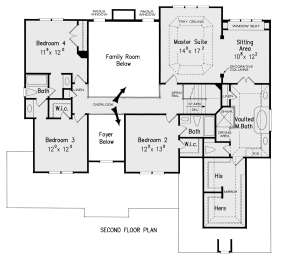 Second Floor for House Plan #8594-00175