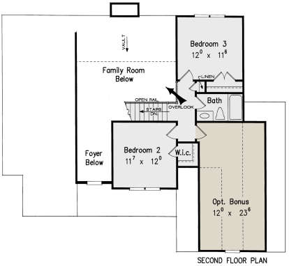 Second Floor for House Plan #8594-00178