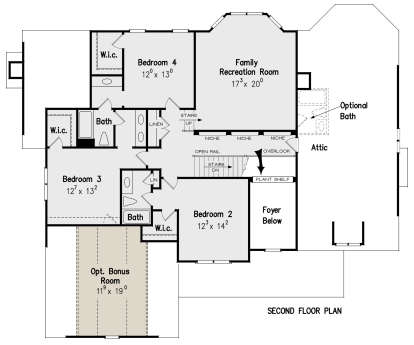 Second Floor for House Plan #8594-00180