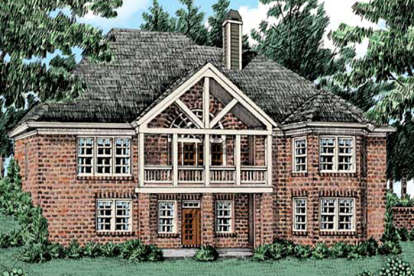 European House Plan #8594-00181 Elevation Photo