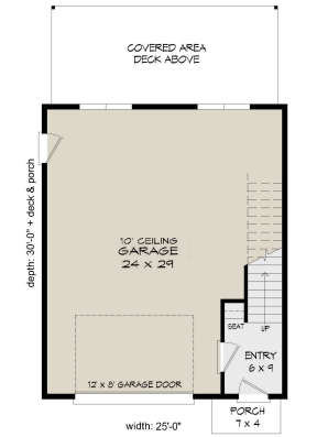 First Floor for House Plan #940-00156