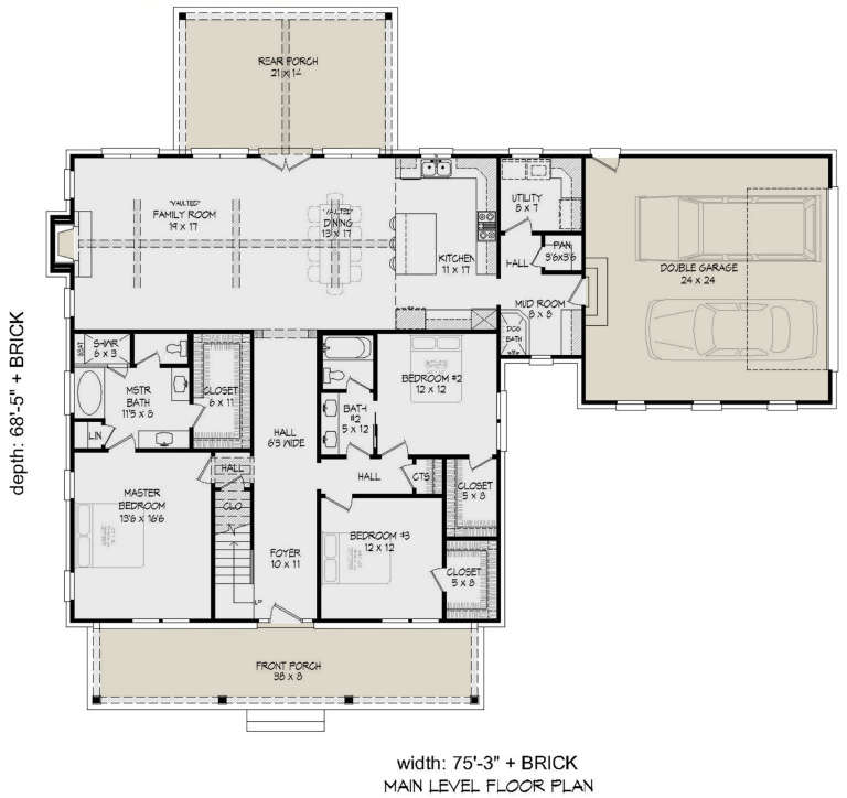 House Plan House Plan #20992 Drawing 1