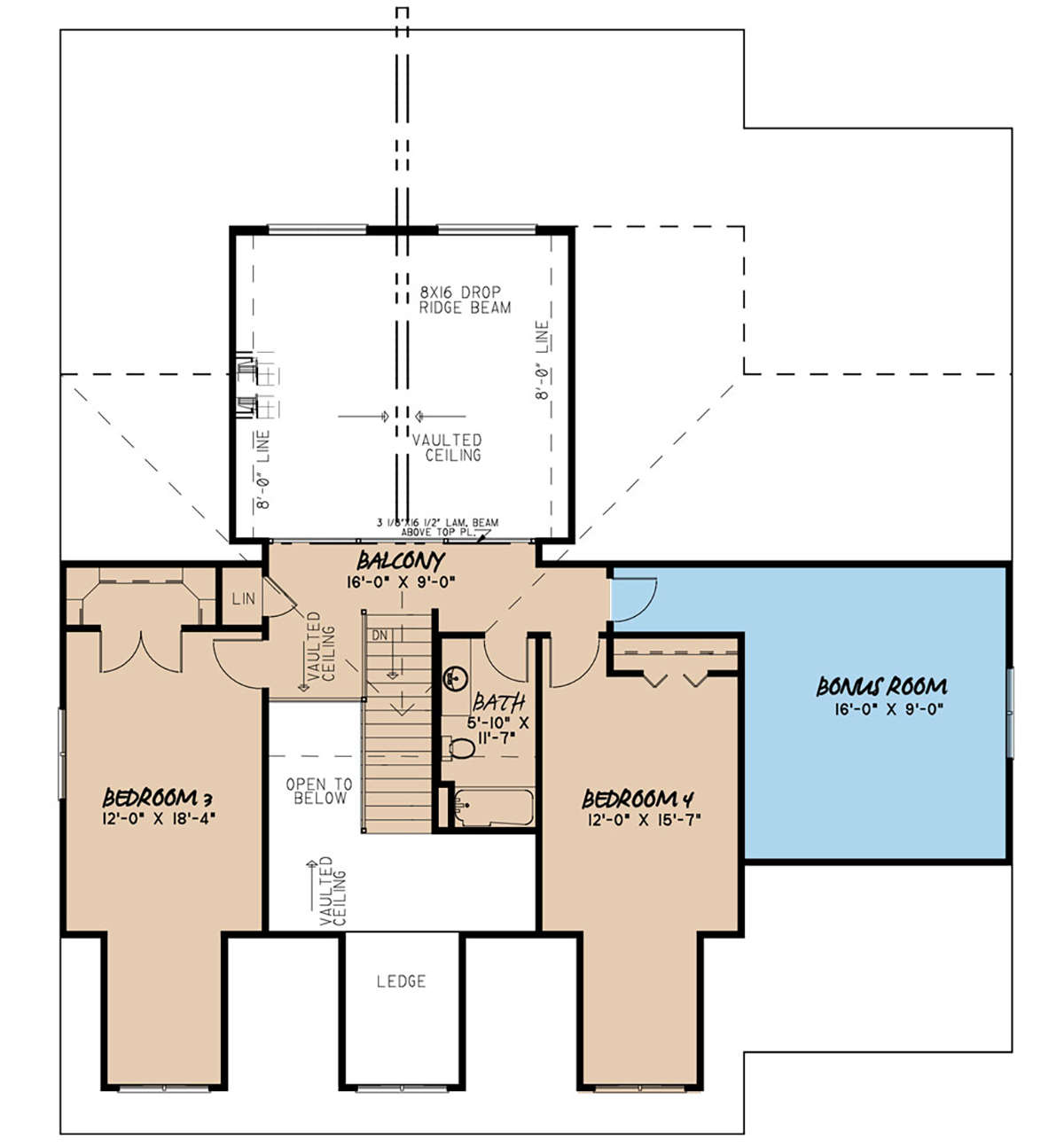 Second Floor for House Plan #8318-00114
