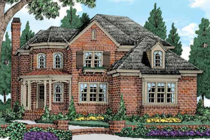 European House Plan #8594-00184 Elevation Photo
