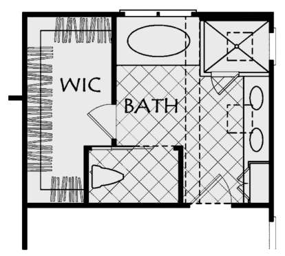 Alternate Master Bathroom for House Plan #8594-00185
