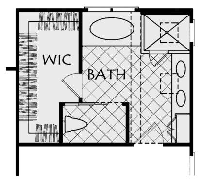 Alternate Master Bathroom for House Plan #8594-00185