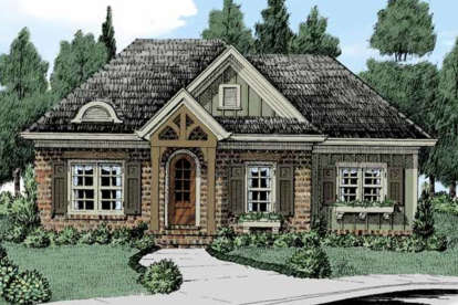 European House Plan #8594-00186 Elevation Photo