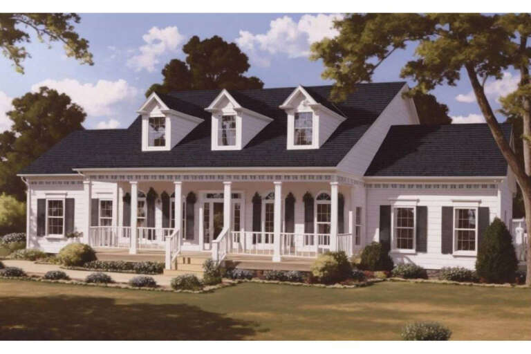 House Plan House Plan #210 Angled Front Elevation