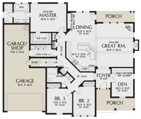 Main Floor for House Plan #2559-00816