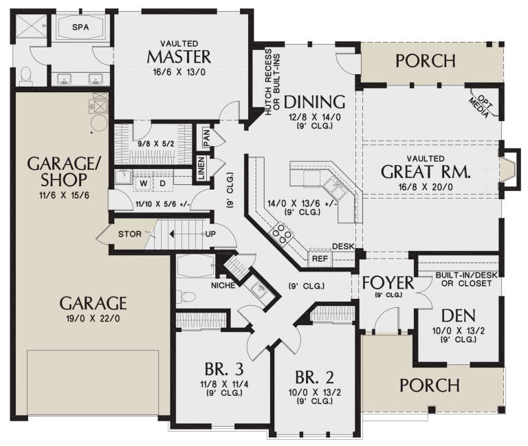 House Plan House Plan #21002 Drawing 1
