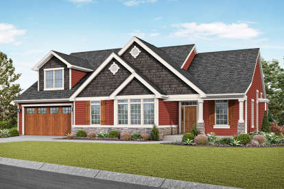 Craftsman House Plan #2559-00817 Elevation Photo