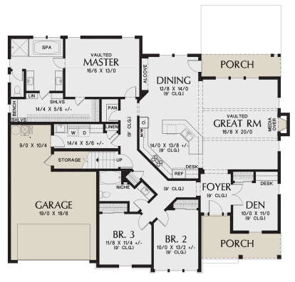 Main Floor for House Plan #2559-00817