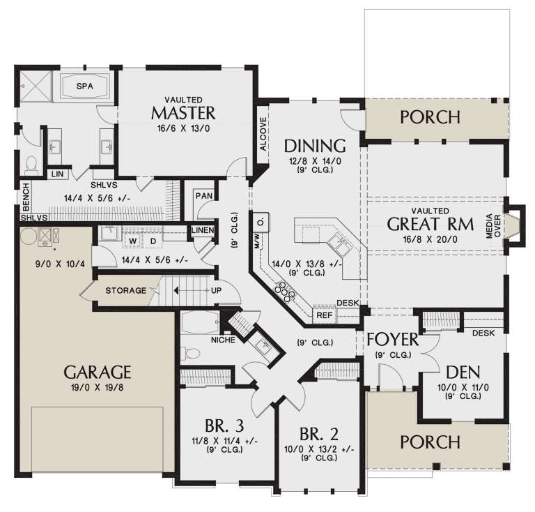 House Plan House Plan #21003 Drawing 1