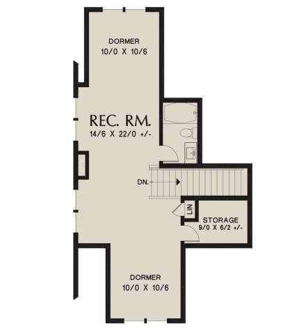 Bonus Room for House Plan #2559-00817