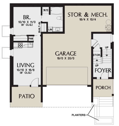 First Floor for House Plan #2559-00818