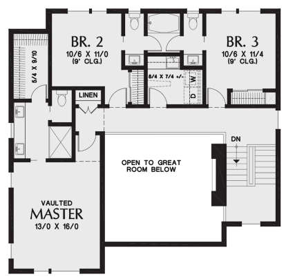 Third Floor for House Plan #2559-00818