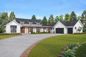 Modern Farmhouse House Plan #2559-00819 Elevation Photo
