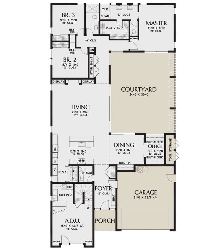 House Plan House Plan #21006 Drawing 1