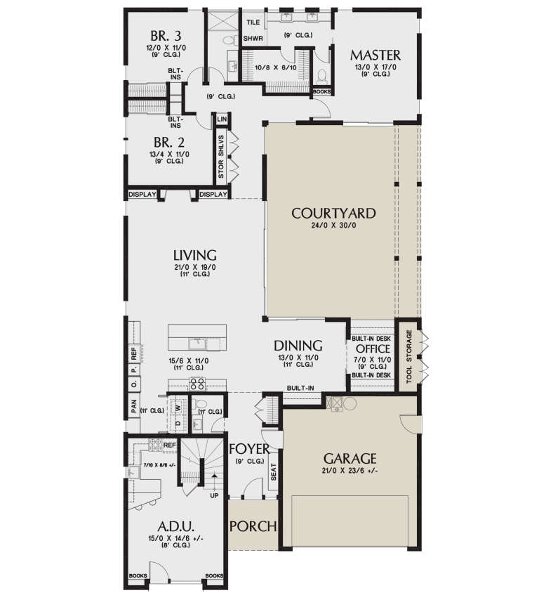 House Plan House Plan #21007 Drawing 1