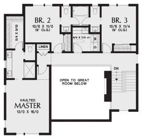 Second Floor for House Plan #2559-00822