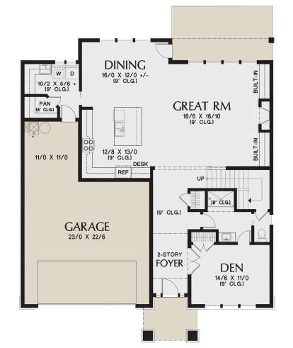 House Plan House Plan #21009 Drawing 1