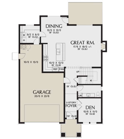 House Plan House Plan #21010 Drawing 1