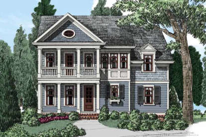 Colonial House Plan #8594-00189 Elevation Photo