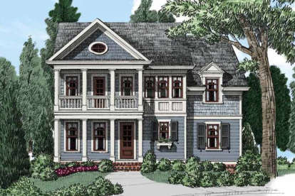 Colonial House Plan #8594-00189 Elevation Photo