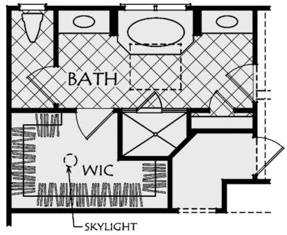 Alternate Master Bathroom for House Plan #8594-00190