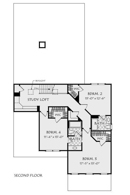 Second Floor for House Plan #8594-00192