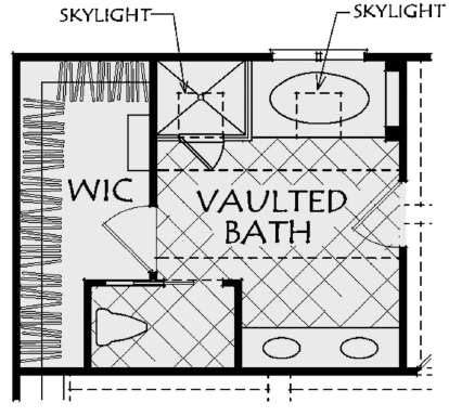 Alternate Master Bathroom for House Plan #8594-00193