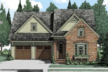 European House Plan #8594-00195 Elevation Photo