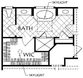 Alternate Master Bathroom for House Plan #8594-00195