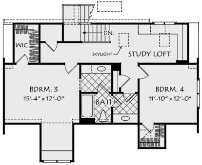 Second Floor for House Plan #8594-00196