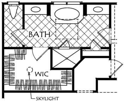 Alternate Master Bathroom for House Plan #8594-00196