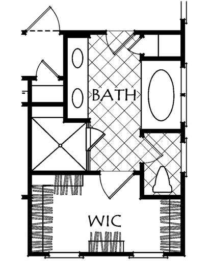 Alternate Master Bathroom for House Plan #8594-00199