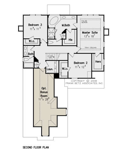 Second Floor for House Plan #8594-00202