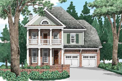 Colonial House Plan #8594-00203 Elevation Photo