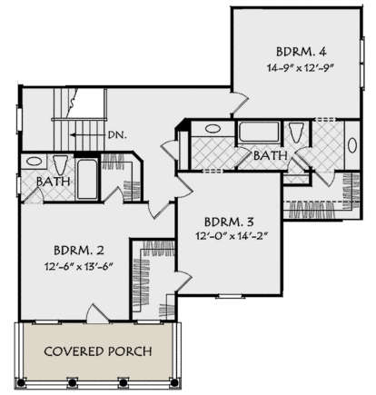 Second Floor for House Plan #8594-00203