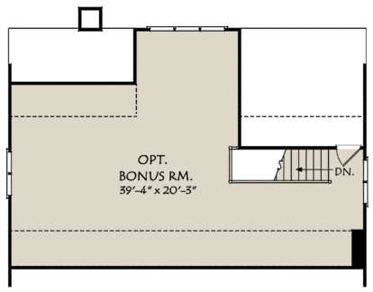 Optional Bonus Room for House Plan #8594-00205
