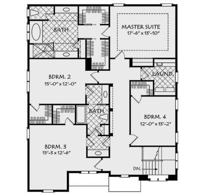 Second Floor for House Plan #8594-00207
