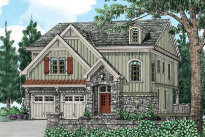 European House Plan #8594-00208 Elevation Photo