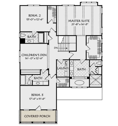 Second Floor for House Plan #8594-00212