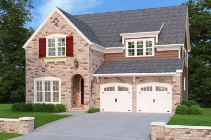 European House Plan #8594-00213 Elevation Photo