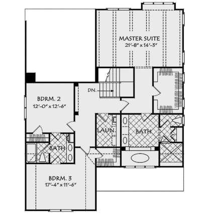 Second Floor for House Plan #8594-00213