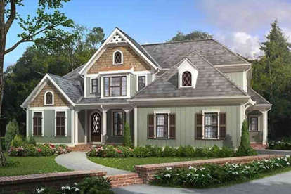 French Country House Plan #8594-00214 Elevation Photo