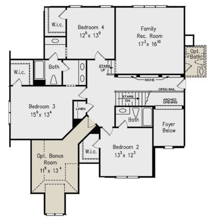 Second Floor for House Plan #8594-00215