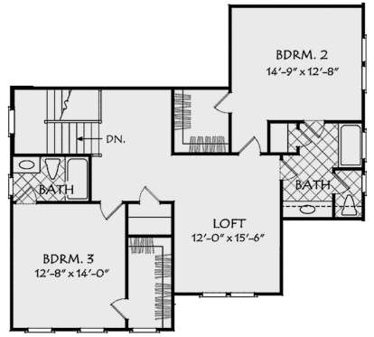 Second Floor for House Plan #8594-00216