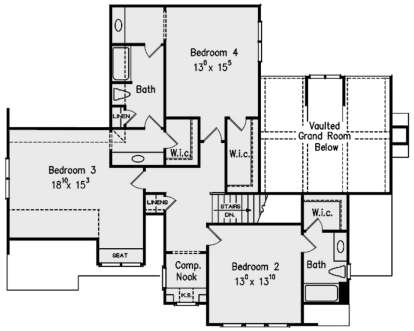 Second Floor for House Plan #8594-00217